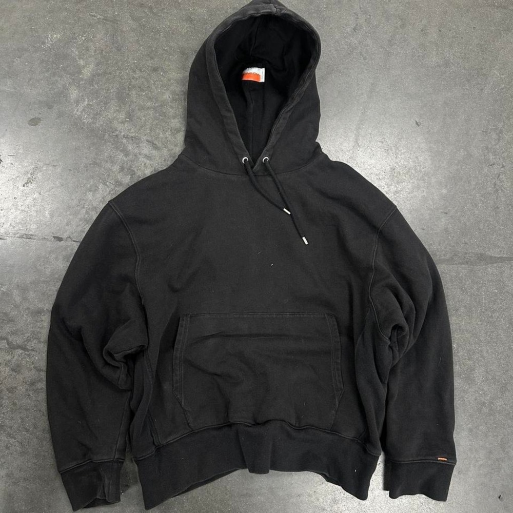 *SOLD* extra heavyweight calvin klein blank black hoodie Size Large